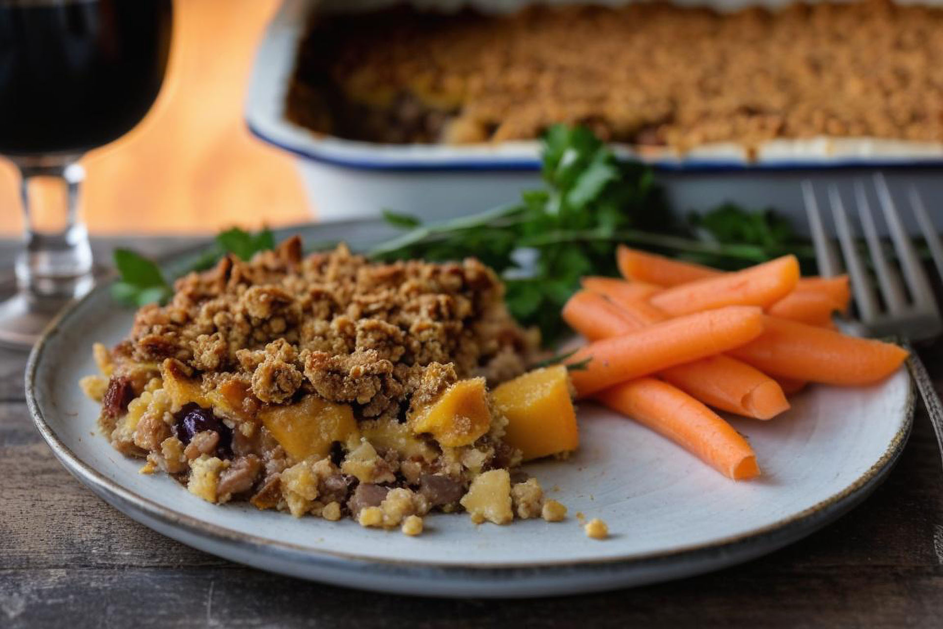 Pheasant Crumble Pie