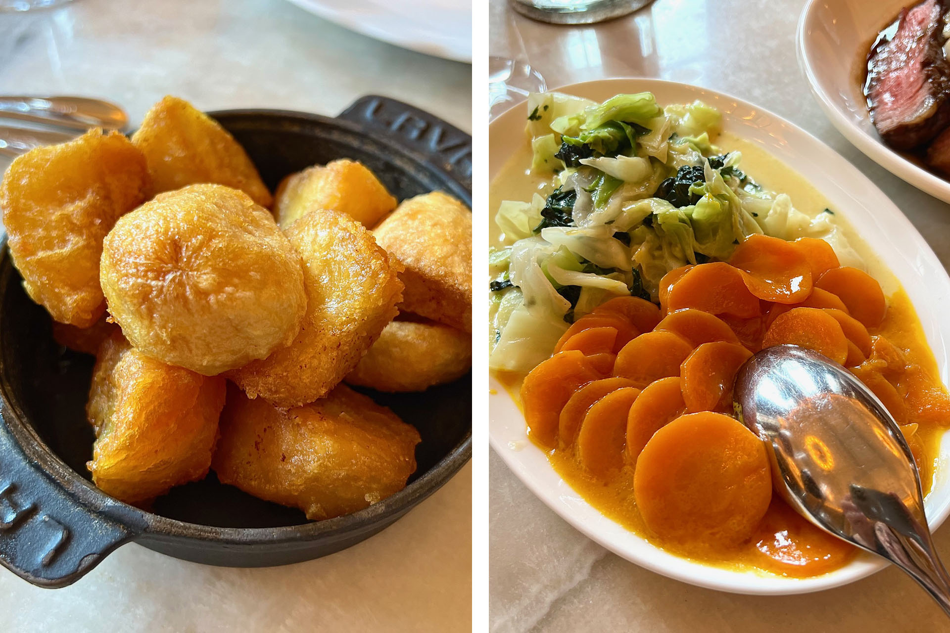 Roast Potatoes, Carrots and Cabbage