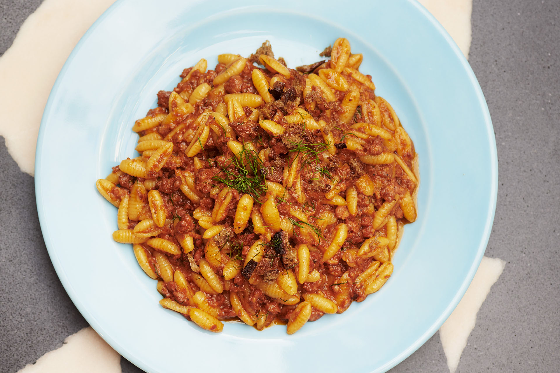 Pastaio ausage ragu alla Rotorino